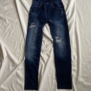 Jean Pattern Jeggings